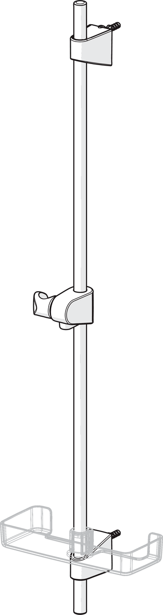 Oras 254900 Душевая штанга 254900 Apollo Хром  - Вид №2