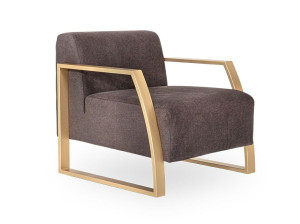 Тканевое кресло с подлокотниками