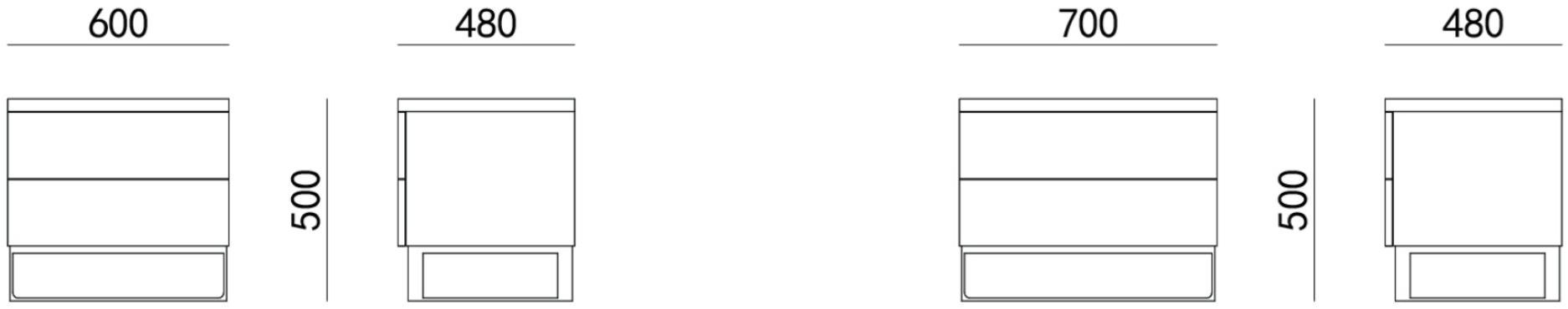 HC28 Cosmo Прямоугольная тумбочка из дерева Rita 53c007 - Вид №1