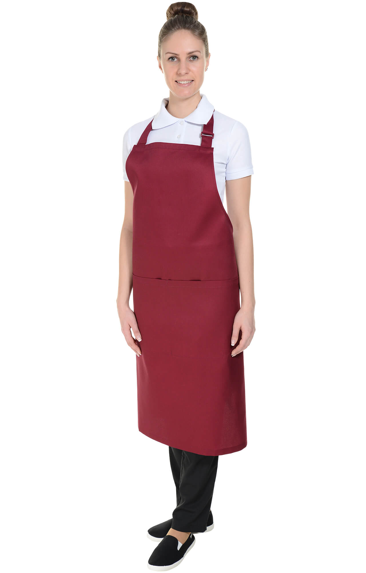 59925 Фартук  с нагрудником, цвет burgundy BARISTA  Одежда для официантов  размер  - Вид №12