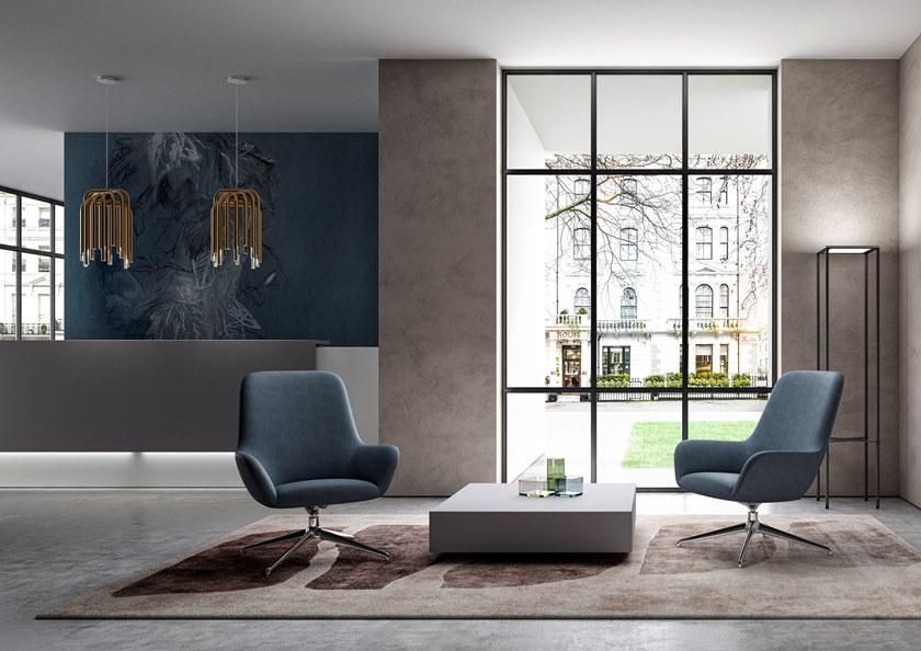 Quadrifoglio Кресло из ткани с 4 спицами и подлокотниками City sun-id-1409174 - Вид №3