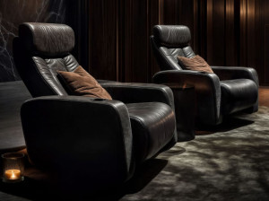 Кожаное кресло для домашнего кинотеатра