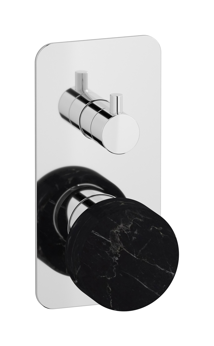 Внешние части встроенного в стену смесителя на 3 потребителя WE ARE IB mr312cc_2 Chrome Marmo