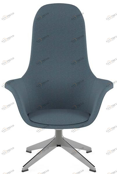 Ersa Вращающееся кресло из ткани с 4 спицами и высокой спинкой Polar sun-id-1462474