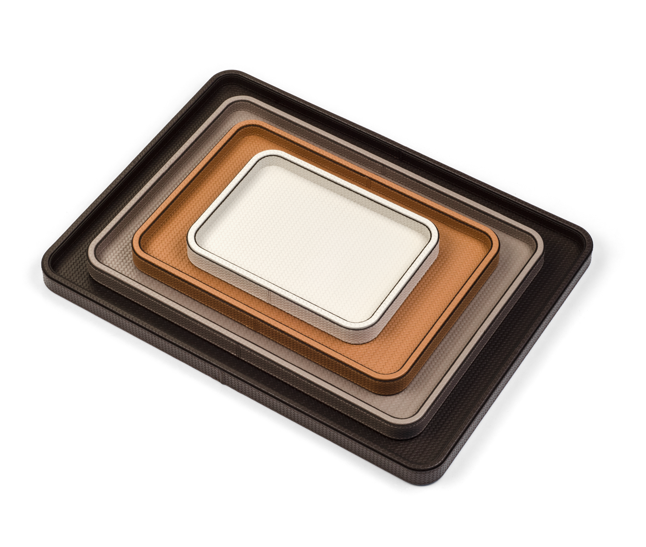 Прямоугольный поднос Jane - 50,4X37,2 см / зернистая кожа_черный Pinetti 00.1487.029.001 - Вид №5