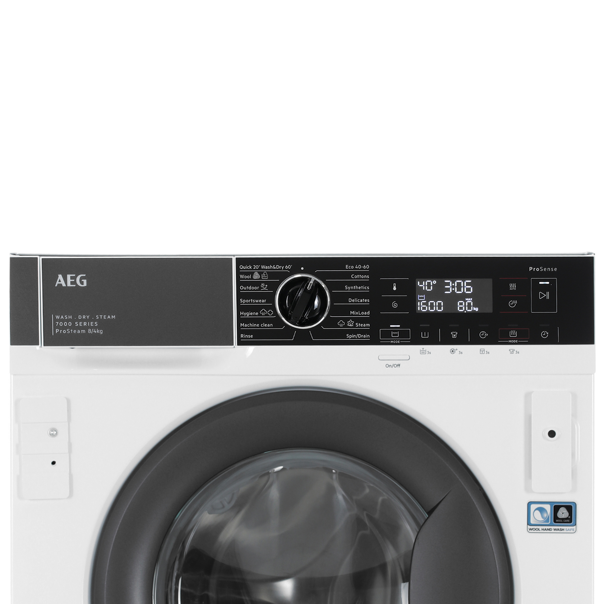 9136689 Встраиваемая стирально-сушильная машина AEG L7WBE68SI STDN-0147523 - Вид №4