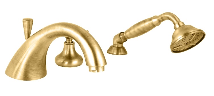 Смеситель на борт ванны с ручным выдвижным душем CEZARES LORD-BVD-02-M - Вид №1