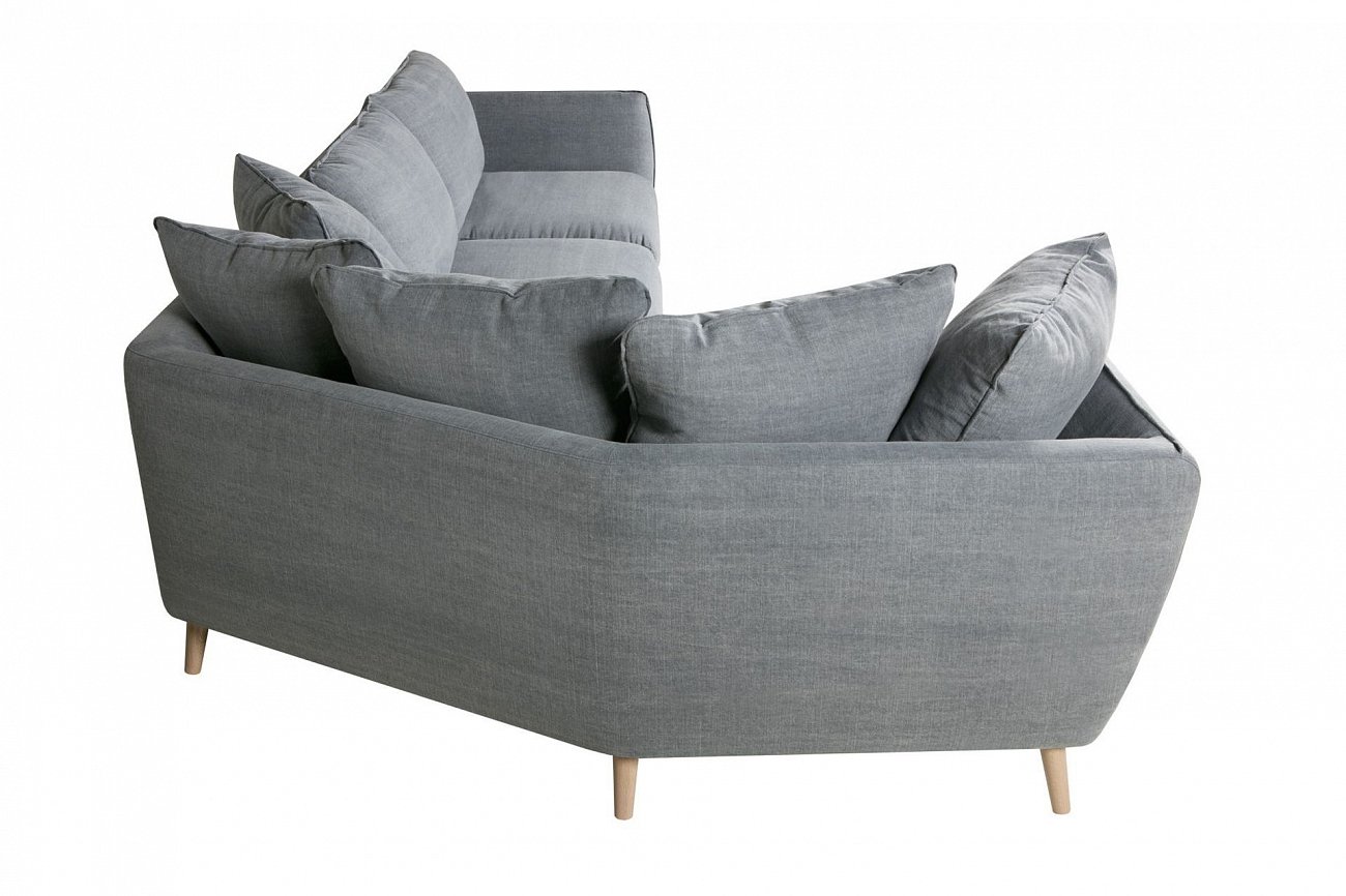 Диван угловой голубой 192 см Stella SITS ДИЗАЙНЕРСКИЕ, STELLA 192365 Серый  - Вид №5