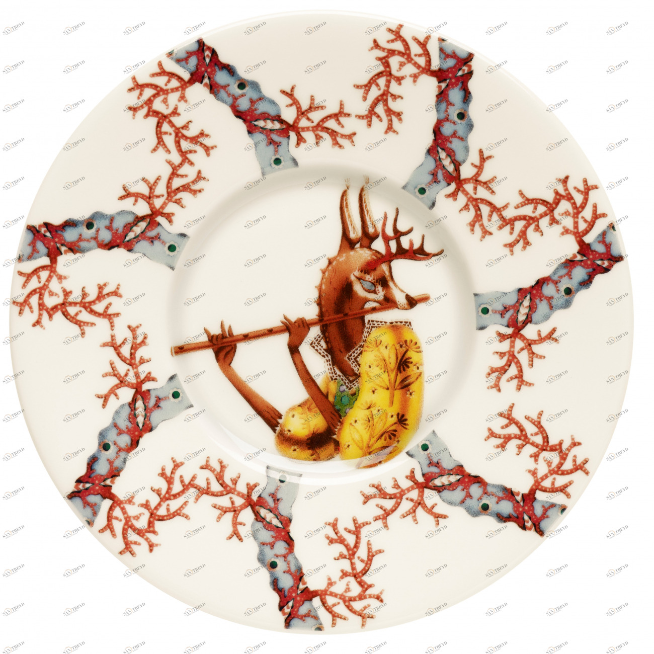 Блюдце "Tanssi" LE-VILLAGE СОВРЕМЕННЫЙ 081778 Разноцветный 