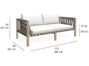 2-местный ТИК садовый диван