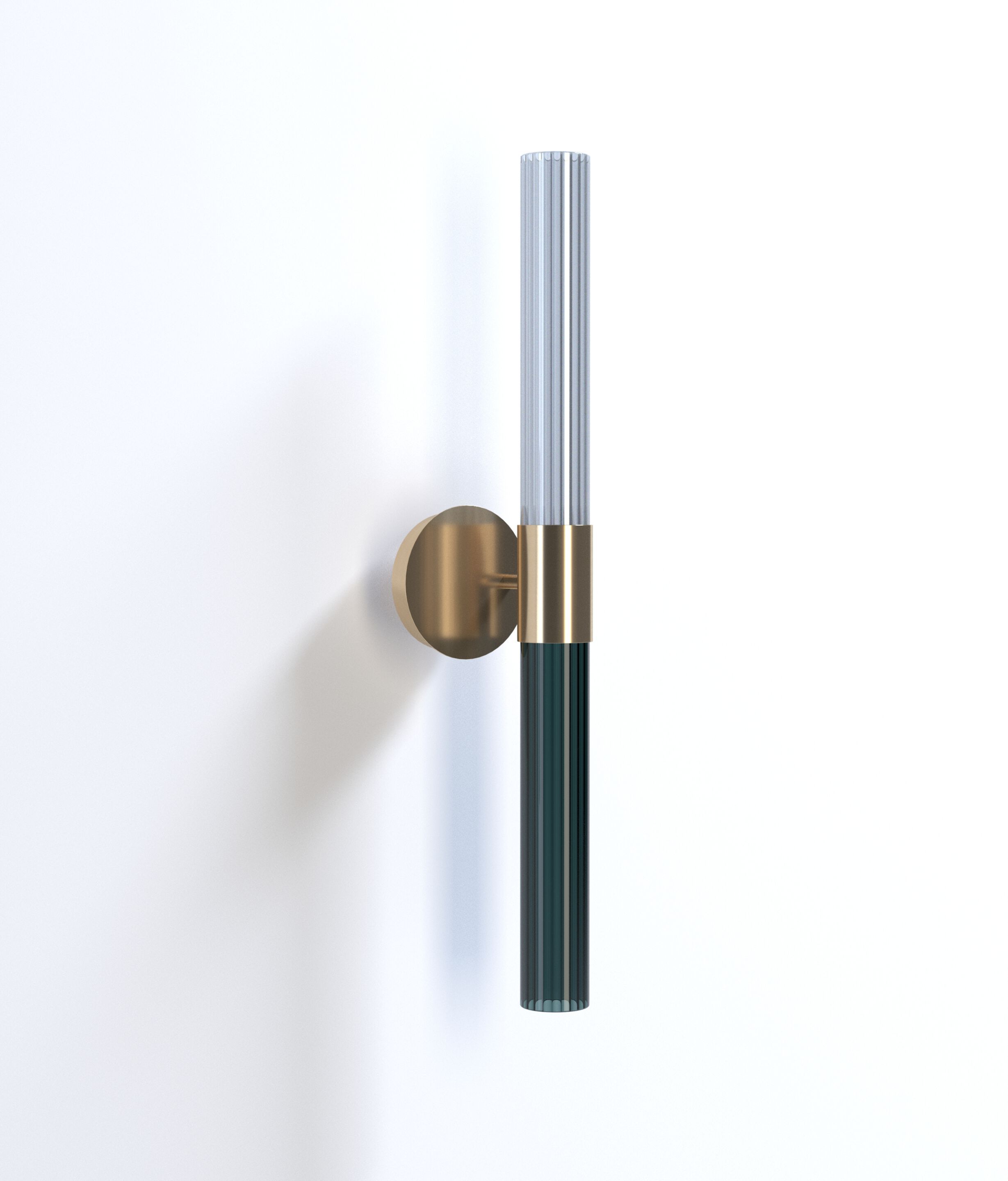 Светодиодный настенный светильник из латуни и цветного стекла LUCE TU Sbarlusc ARCH-00008146 - Вид №1