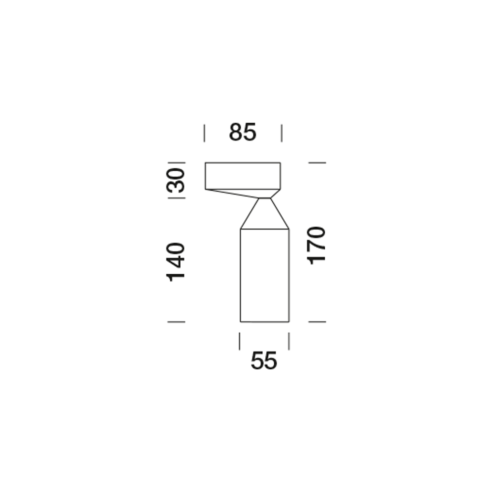3070116 Потолочный светильник Platek FLAMINGO 2.0 Soffitto  FLAMINGO 2.0 H. 200 mm - 1 COB 3000K 76°  - Вид №8