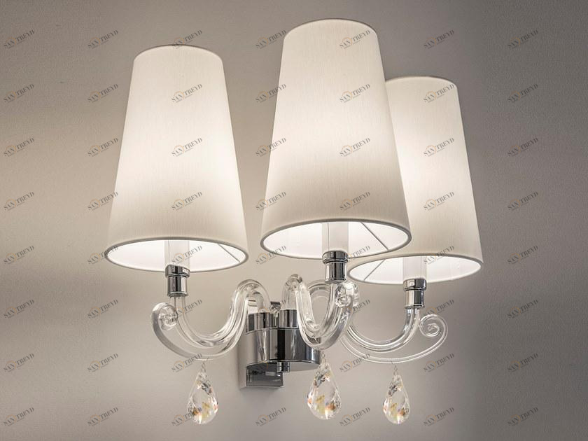 ILFARI Настенный светильник из хрусталя с фиксированным кронштейном и кристаллами swarovski® Arabian pearls 10171