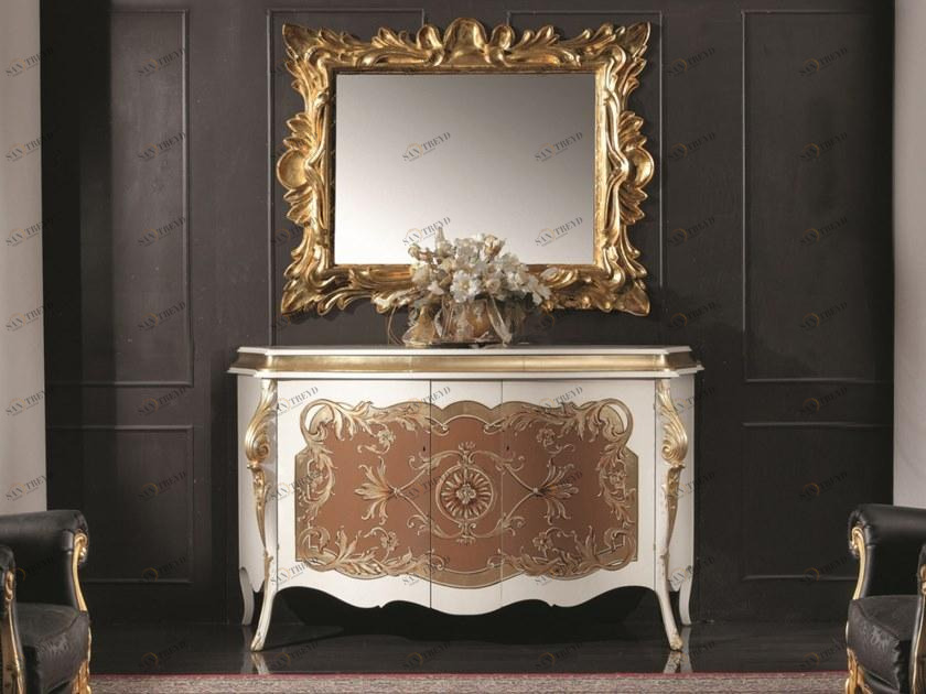 SCAPPINI & C Буфет с распашными дверцами, лакированный сусальным золотом 35th anniversary 2061-b2