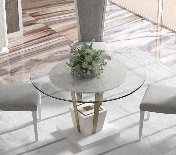 105938 Обеденный стол Agata со столешницей Ø 120 Llass Kira Santreyd