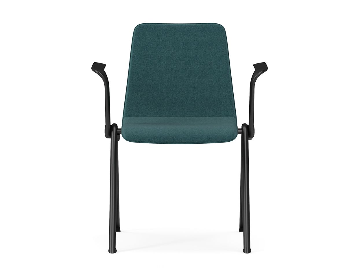 Штабелируемый тканевый мягкий стул для конференций с подлокотниками SITLOSOPHY® Lagom ARCH-00038411