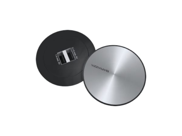 Одиночная электрическая розетка из нержавеющей стали с USB Barazza 1PSU ARCH-00038452