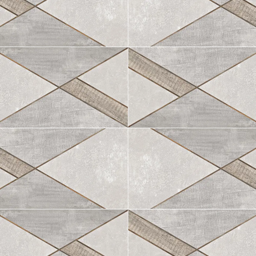 Плитка настенная Azori Global Geometry 31.5x63 см 1.59 м² цвет серый 82665725 STLM-2170049 - Вид №1