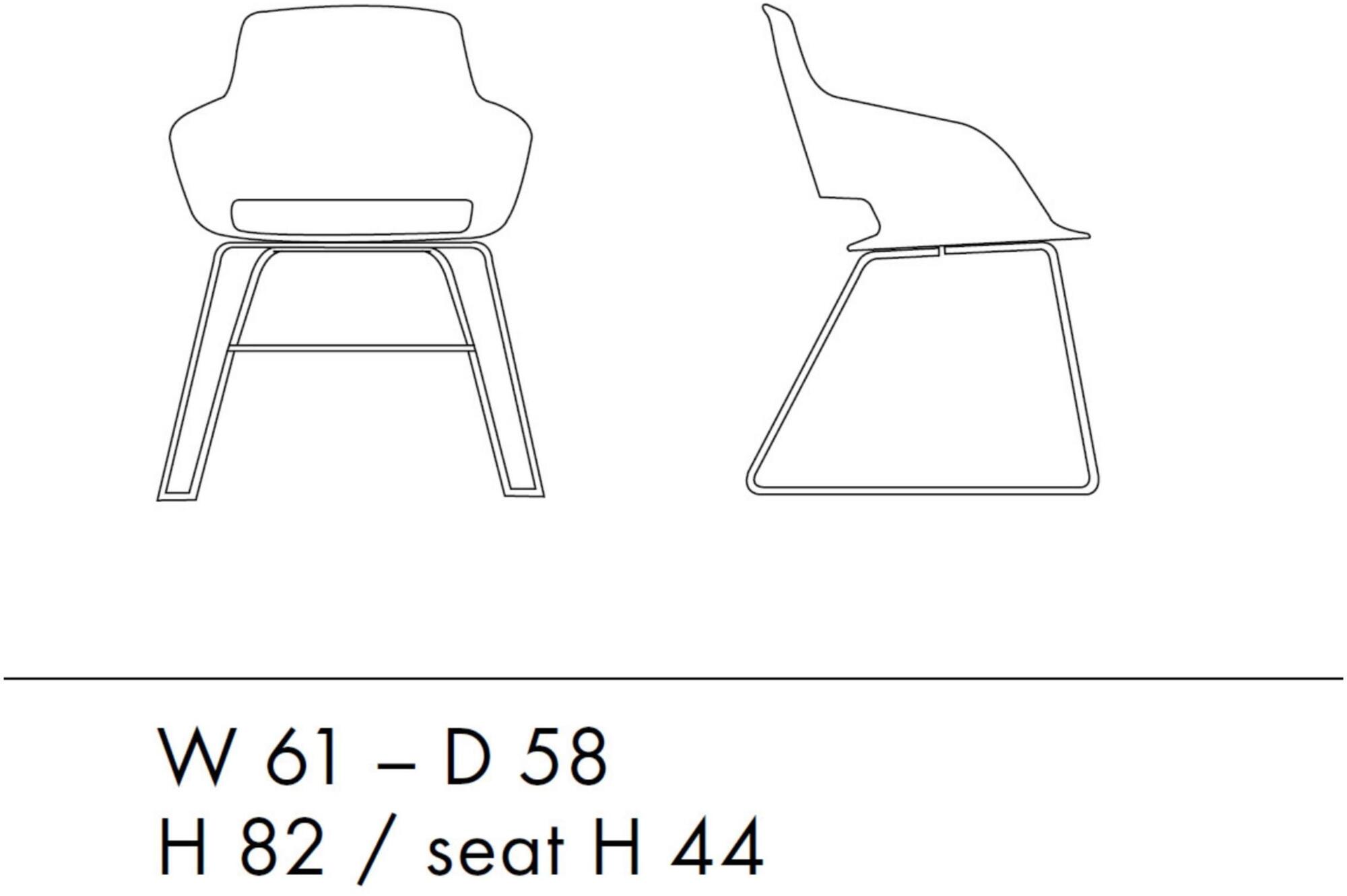 Sinetica Стул с основанием из полиуретана с подлокотниками Captain sun-id-1357966 - Вид №2