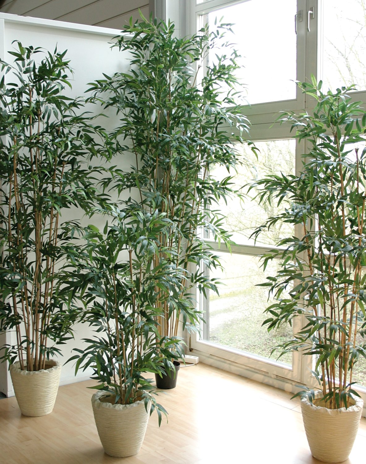 5742 883 a3 Бамбук искусственный, в горшке, 1300 листьев, 180 см, зеленый H-andreas  - Вид №1