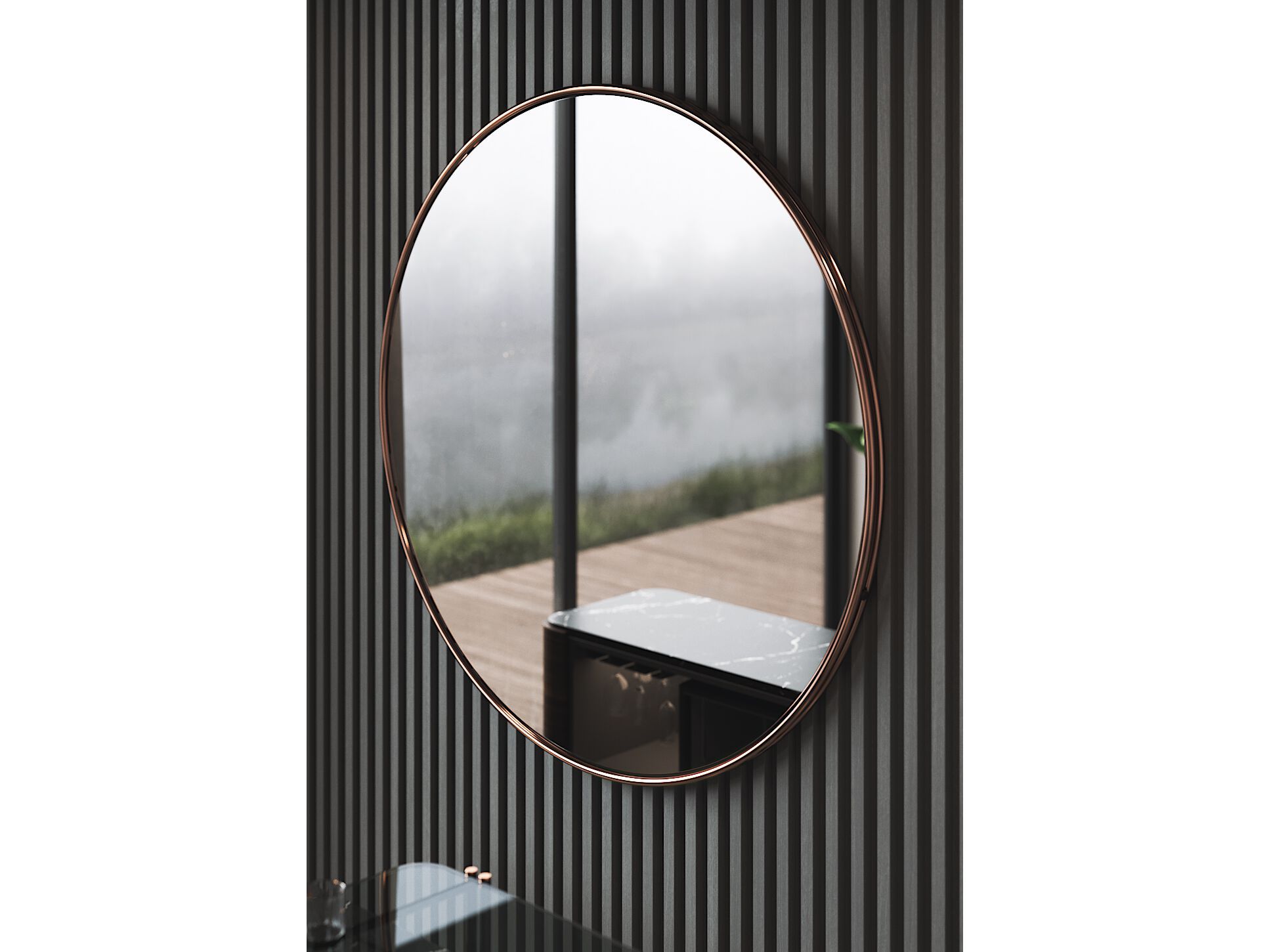 Настенное круглое зеркало PRADDY Natur ARCH-00018973 - Вид №2