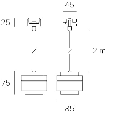 Светодиодные подвесные светильники для освещения на алюминиевых кабелях Letroh LEVEL ARCH-00097235 - Вид №5