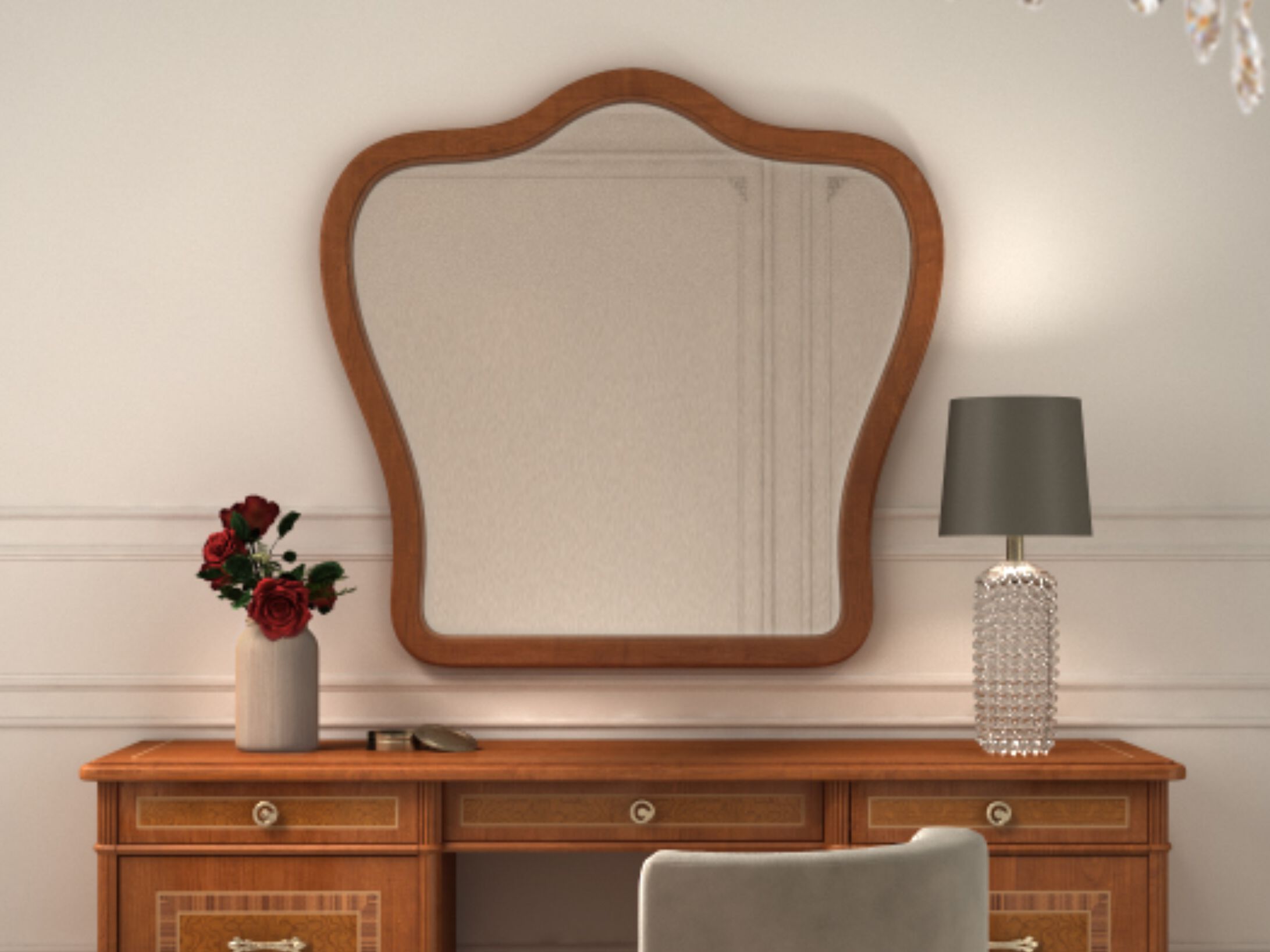 Деревянное зеркало с рамкой стены CASA +39 Prestige 2 ARCH-00148678