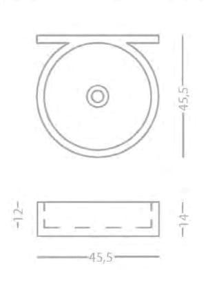 Круглый умывальник PIMAR L22 ARCH-00112222 - Вид №2