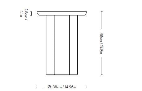 Высокий круглый журнальный столик In Stock &amp ARCH-00049606 - Вид №15