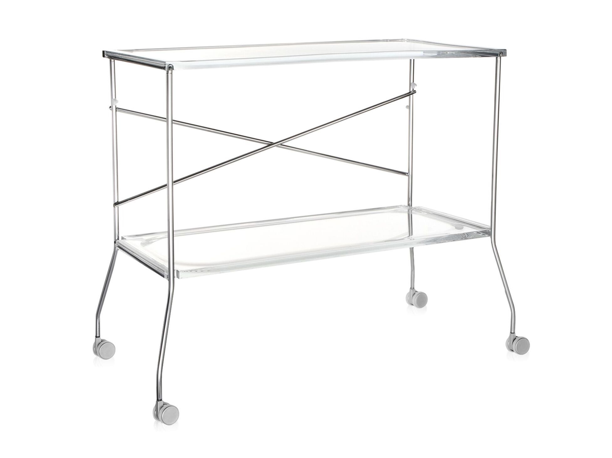 Хромированная стальная складная тележка для еды Kartell FLIP ARCH-00134517 - Вид №4