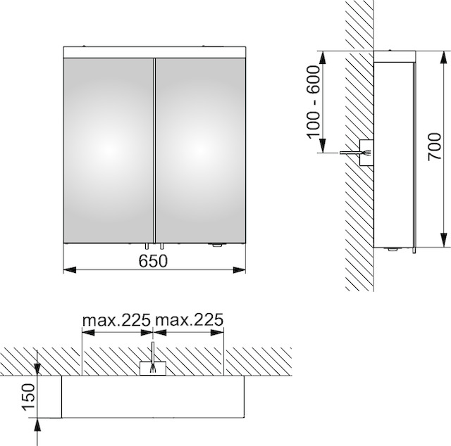 24202171301 Зеркальный шкаф KEUCO Royal Reflex.2 - Вид №2