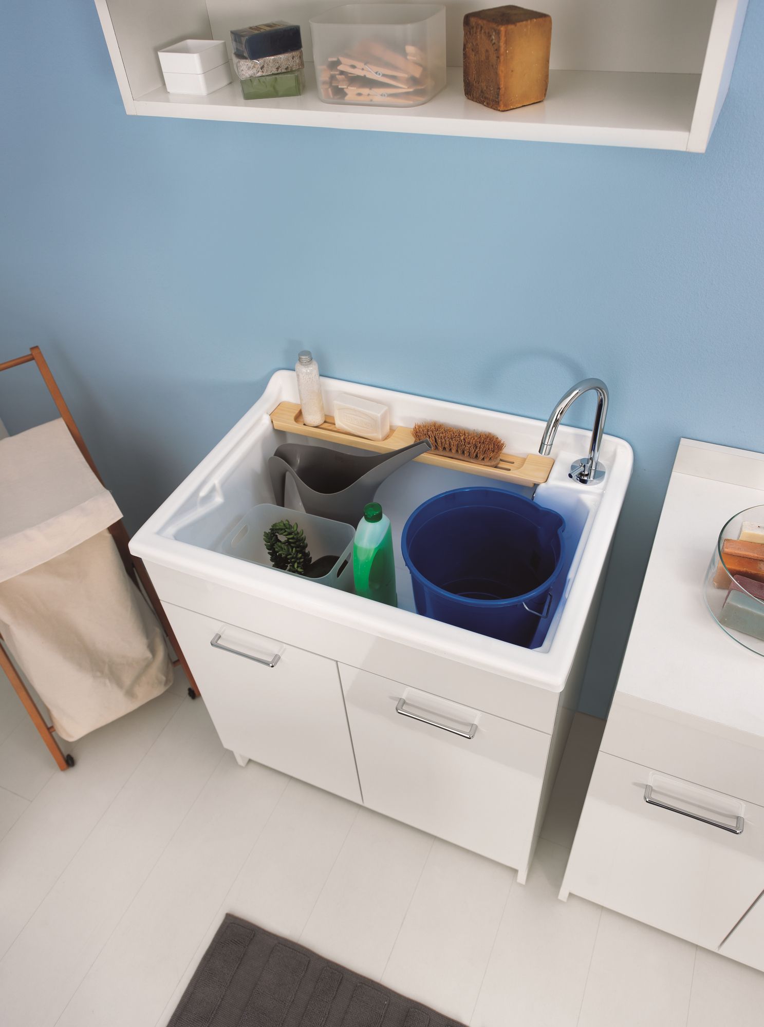 Шкаф для белья из ДСП с распашными дверцами COLAVENE Lindo ARCH-00099481 - Вид №13