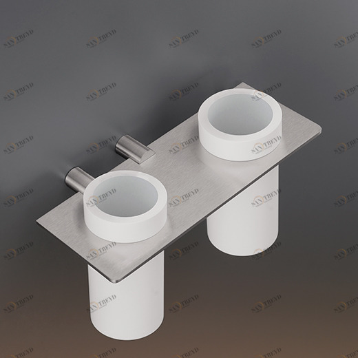 Полка с двойным держателем Delrin® зубных щеток  MEN09 CEADESIGN 