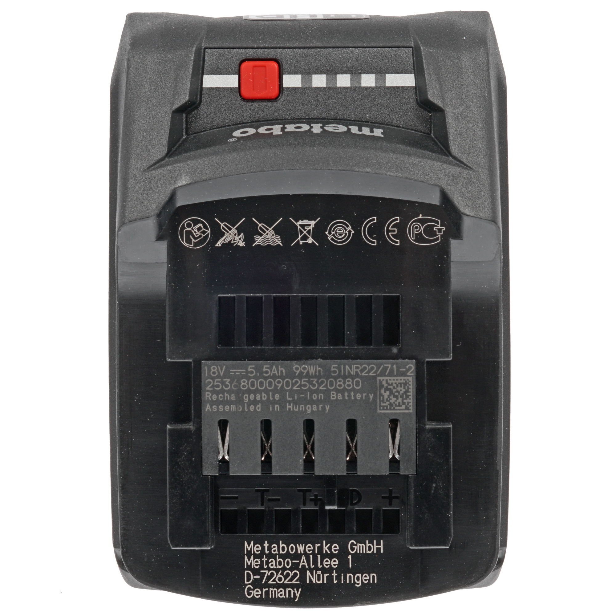 Набор аккумуляторов с зарядным устройством Metabo Basic-Set 5.5 685074000 CAS 18V 1137827 STDN-0141839 - Вид №3