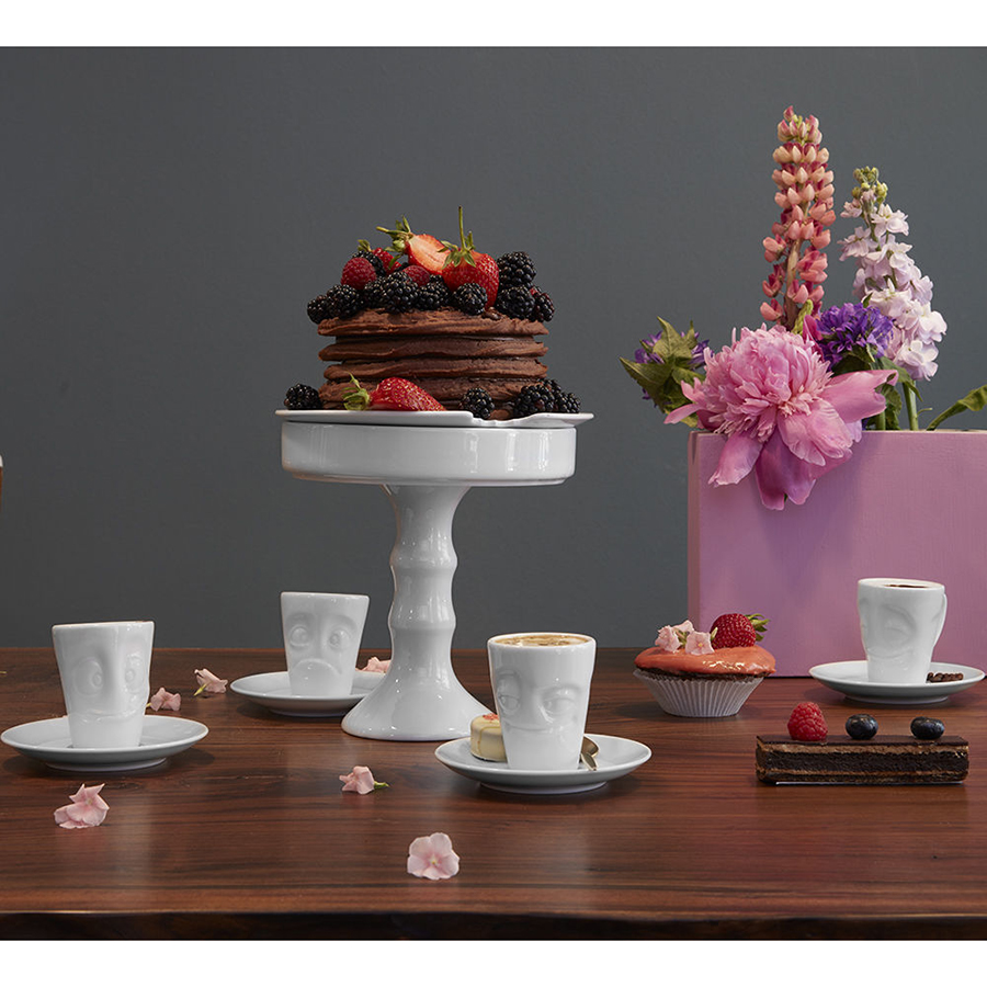 T02.14.01 Кофейная чашка с блюдцем tassen tasty 80 мл белая Tassen by FIFTYEIGHT PRODUCTS  - Вид №2