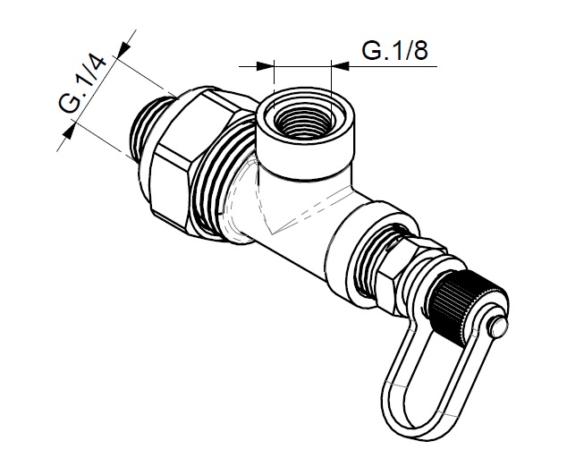 CIMBERIO CIM 670 Тройник CIM 670 для подключения импульсной трубки к CIM 787OTDP и CIM 200DP  - Вид №1