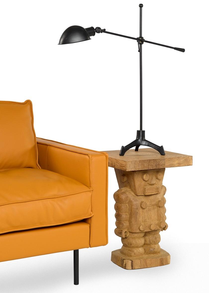 Pols Potten Квадратный деревянный журнальный столик ручной работы  500-030-088  - Вид №1