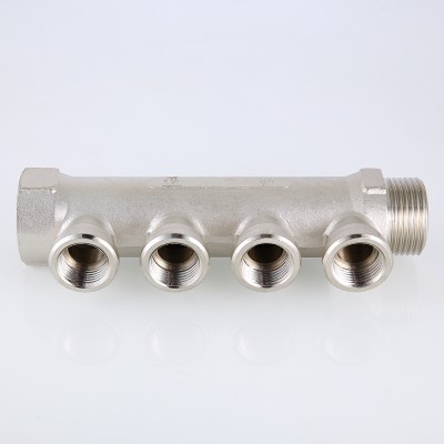 VTc.550.N.0504 Коллектор с внутренней резьбой Valtec 3/4", 4 х 1/2"  - Вид №8