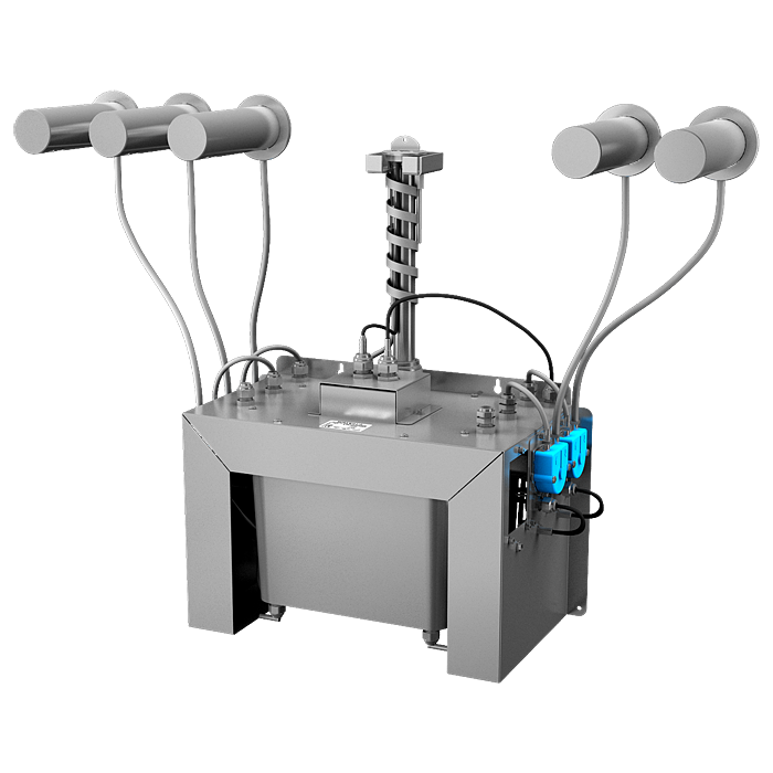 85835 Комплект 5 шт. автоматических нержавеющих настенных дозаторов мыла, центральный 6 л бачок для мыла, 230 В SANELA 