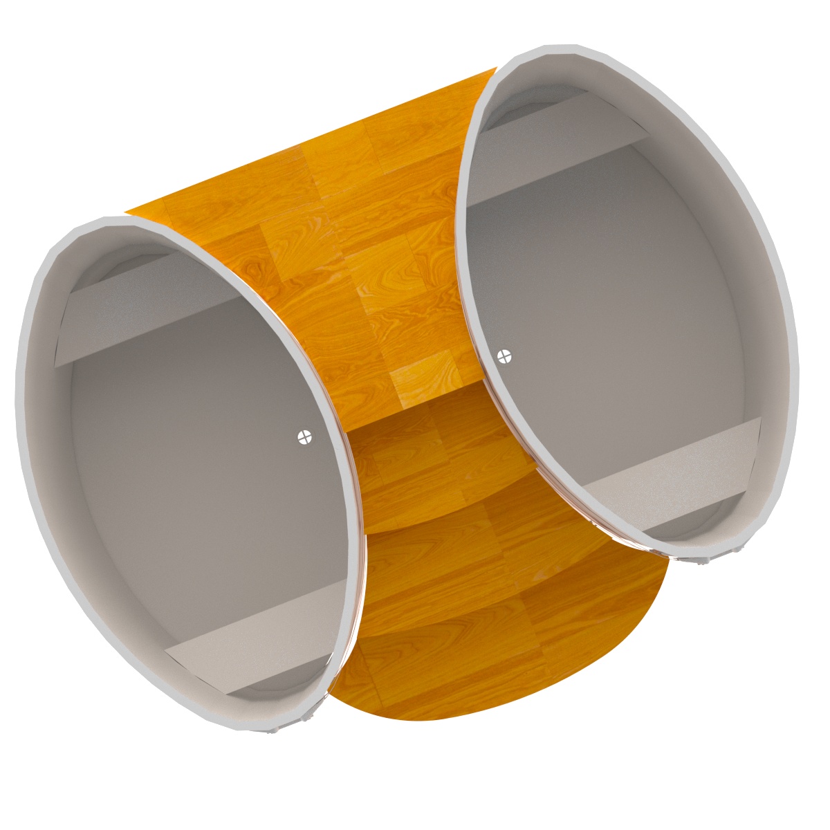 2336 Подиум на 2 купели 0,8х1,42 СЛ натуральный Alyarus  - Вид №2