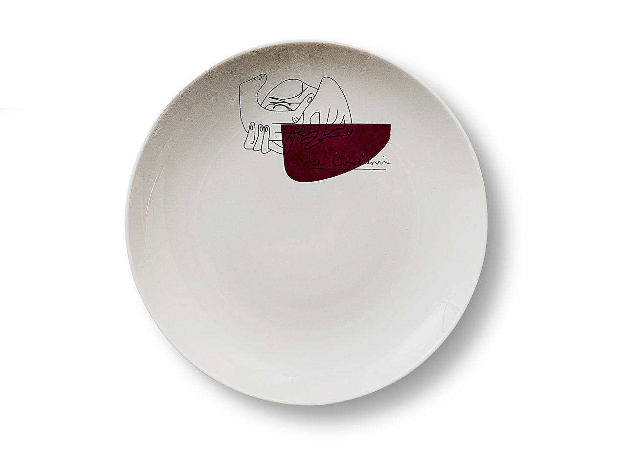 Набор из 2 фарфоровых десертных тарелок CASSINA Gnr Service Prunier ARCH-00039023