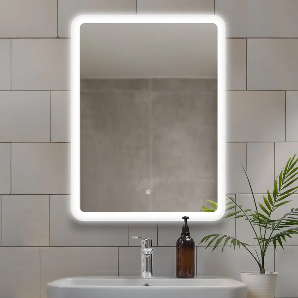Зеркало в ванную комнату Стелла Лайт 60x80 см с подсветкой Santreyd STLM-2150685