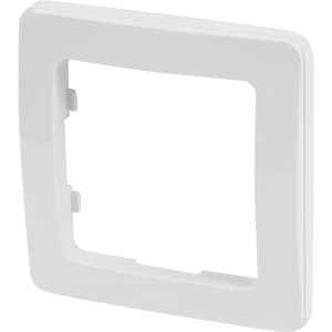 Рамка для розеток и выключателей Hegel 1 пост цвет белый