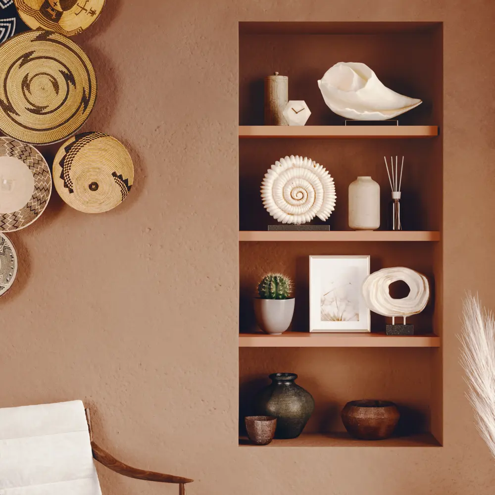 Настенная полка SPACEO Cotta 80 см - стильный акцент для вашего интерьера 82877536 STLM-0037380 - Вид №6