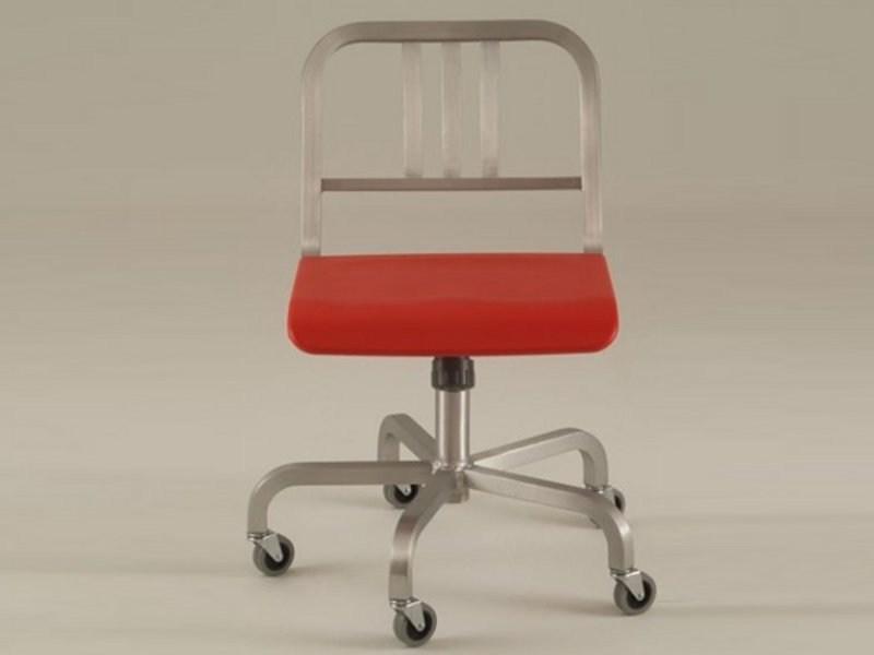 Emeco Вращающееся кресло из алюминия с колесами Nine-o™ sun-id-1471345 - Вид №11