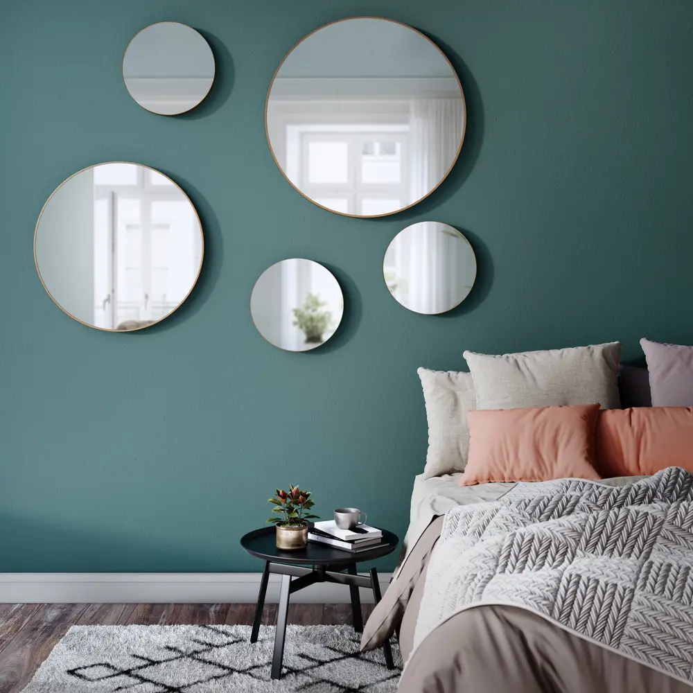 Зеркало Inspire Glam круглое 61 см в золотистом багете 82143165 STLM-0020319 - Вид №1