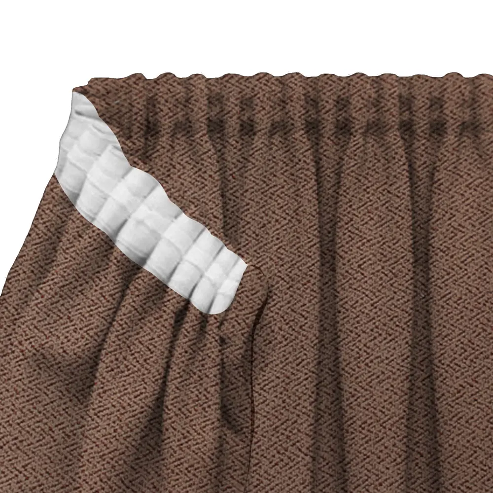 Штора WITERRA на ленте со скрытыми петлями 200×280 см бежевая в стиле кантри 89400590 STLM-1582769 - Вид №4