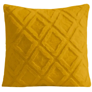 Декоративная подушка DIAMOND 45x45 см горчичного цвета 89428267