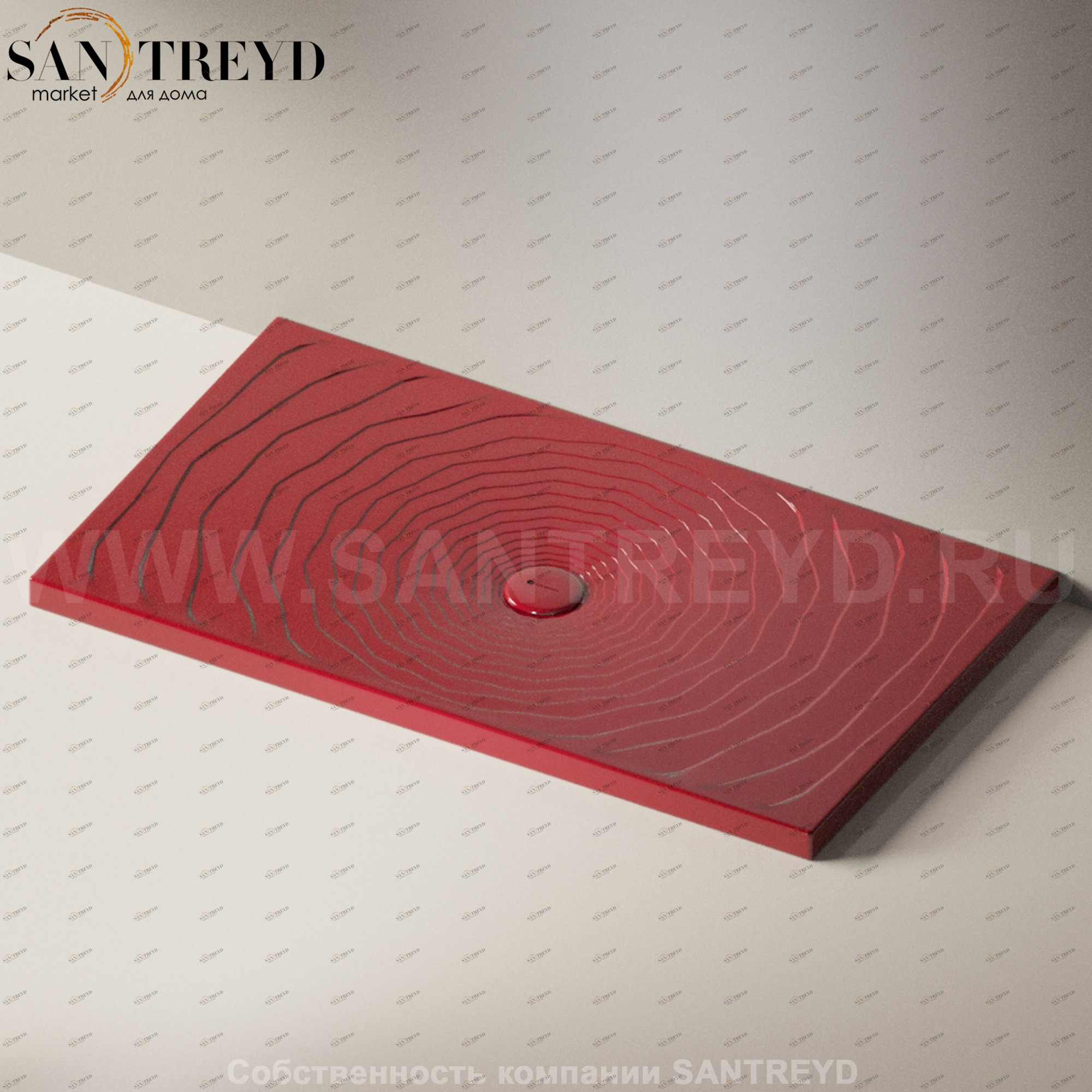 Flaminia WATER DROP Душевой поддон 140 см красный DR140.3011 Ceramica Flaminia DR1403011