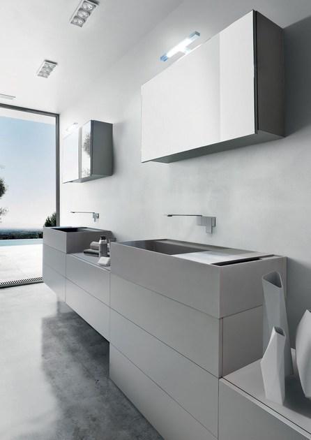 LASA IDEA Двойная модульная тумба под умывальник с ящиками Syn sun-id-1487368 - Вид №1